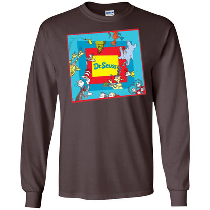 Dr. Seuss Character National Wear Red Day T-shirt Dark Chocolate