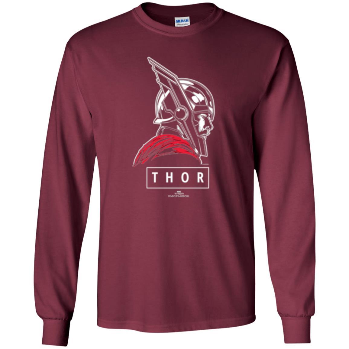 Marvel Thor Ragnarok God Of Tonal Street View T-shirt Maroon