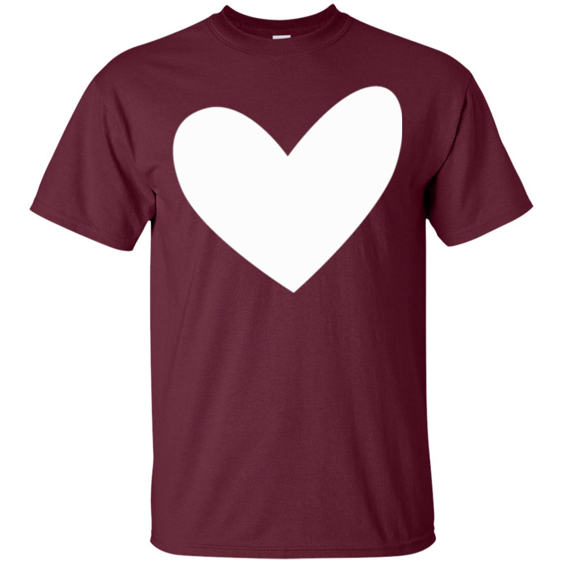 All About Heart T-shirt Cute Heart For Valentine Maroon