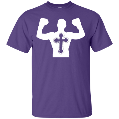 Christian Gym Exercise Workout T-shirt Purple
