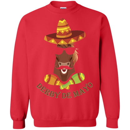 Derby De Mayo Kentucky Horse Race Sombrero Mexican T-shirt Red