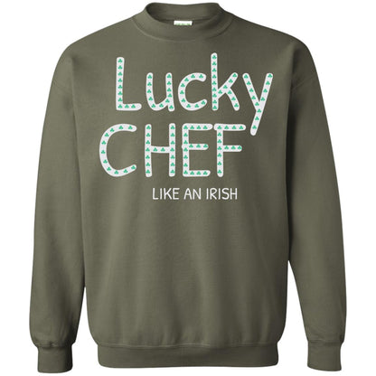 Lucky Chef Like An Irish Shamrock Saint Patrick's Day T-shirt Military Green