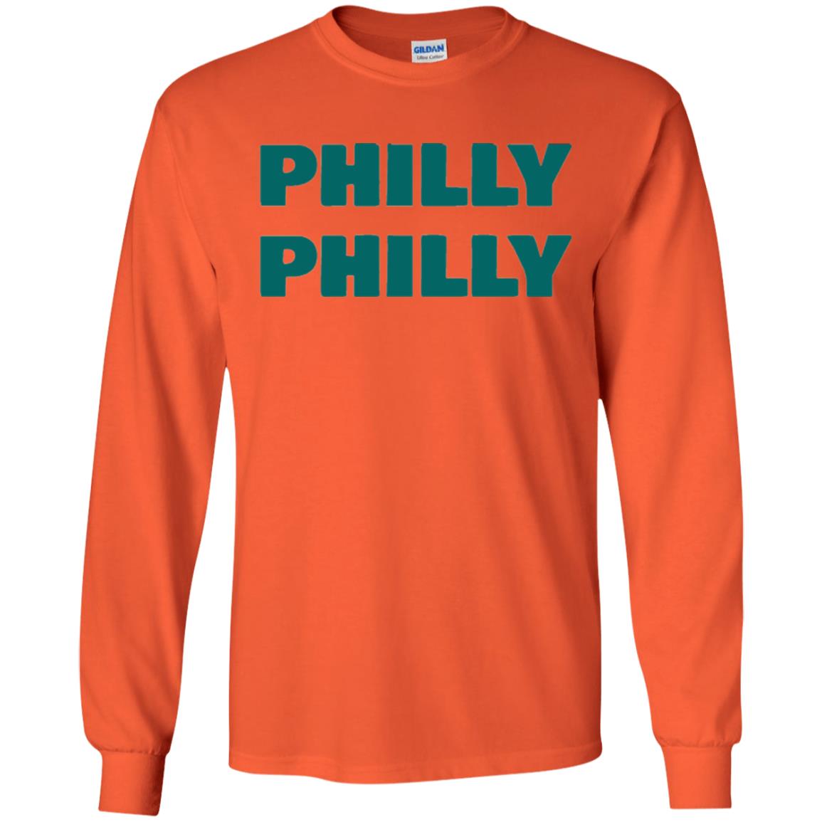 Football Lover T-shirt Philly Philly Philadelphia T-shirt Orange