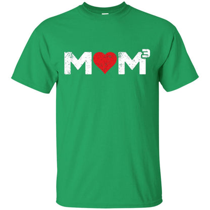 Mom3 Cubed Mother_s Day Mommy T-shirt Irish Green