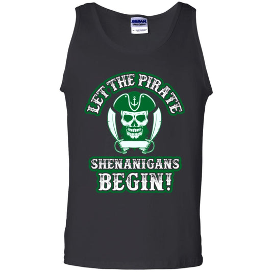 Saint Patrick's Day T-shirt Let The Pirate Shenanigans Begin Black