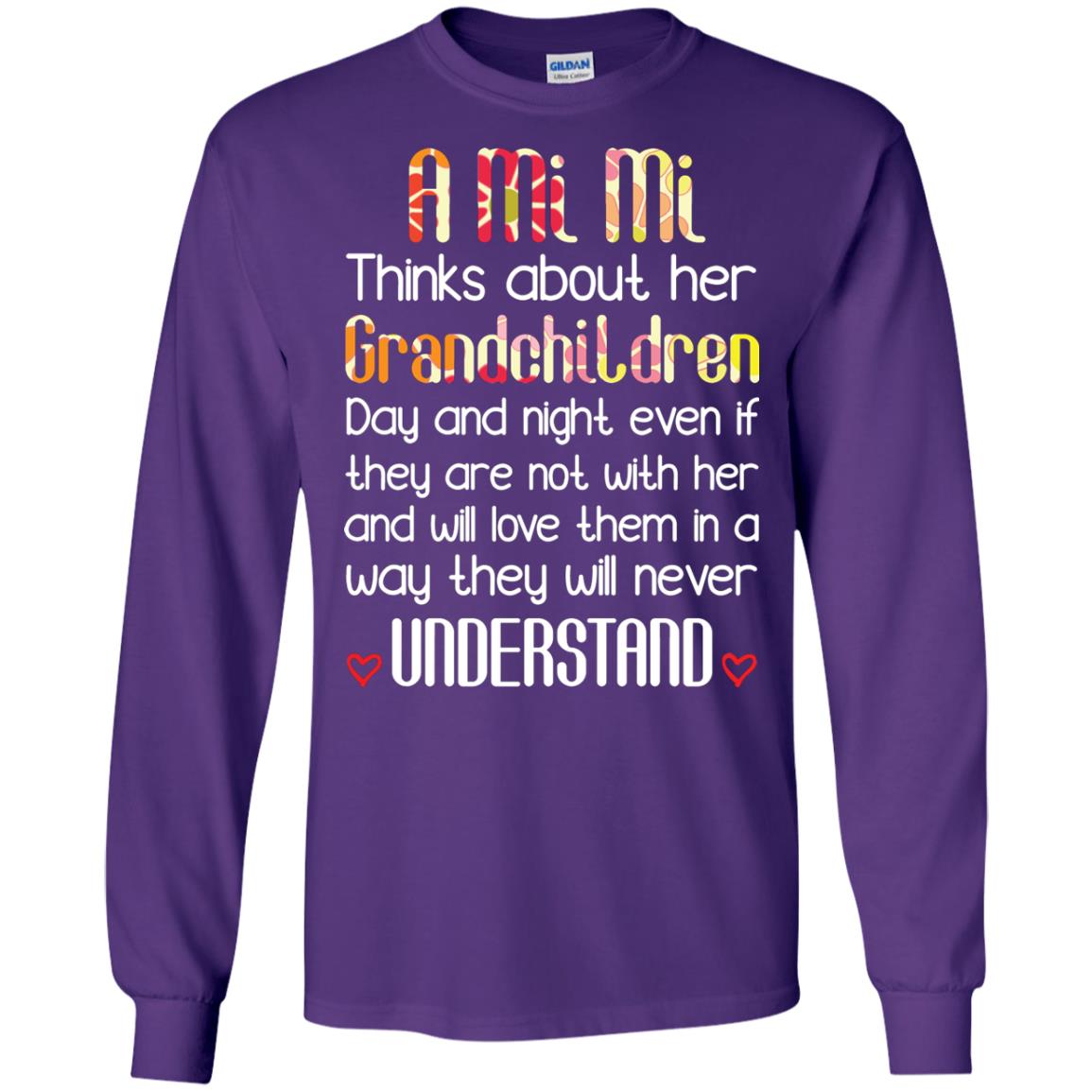 A Mi Mi Thinks About Her Grandchildren And Will Love Them In A Way They Will Never Understand Purple