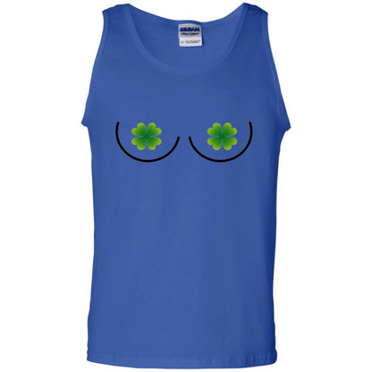 Irish Shamrock Boobs St. Patrick_s Day T-shirt Royal
