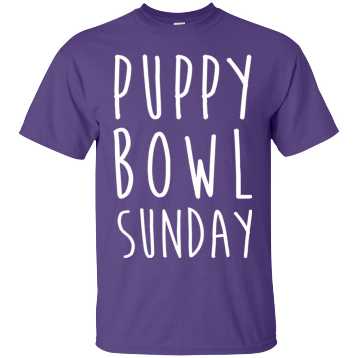 Football Dog Lover T-shirt Puppy Bowl Sunday T-shirt Purple