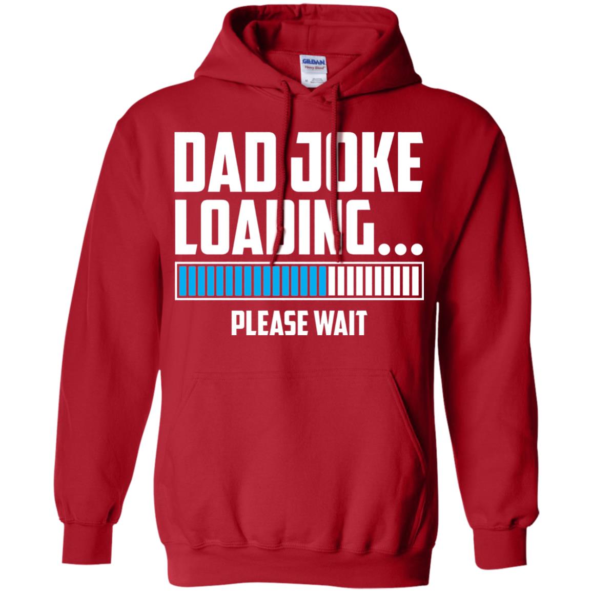 Dad Joke Loading Please Wait T-shirt Red