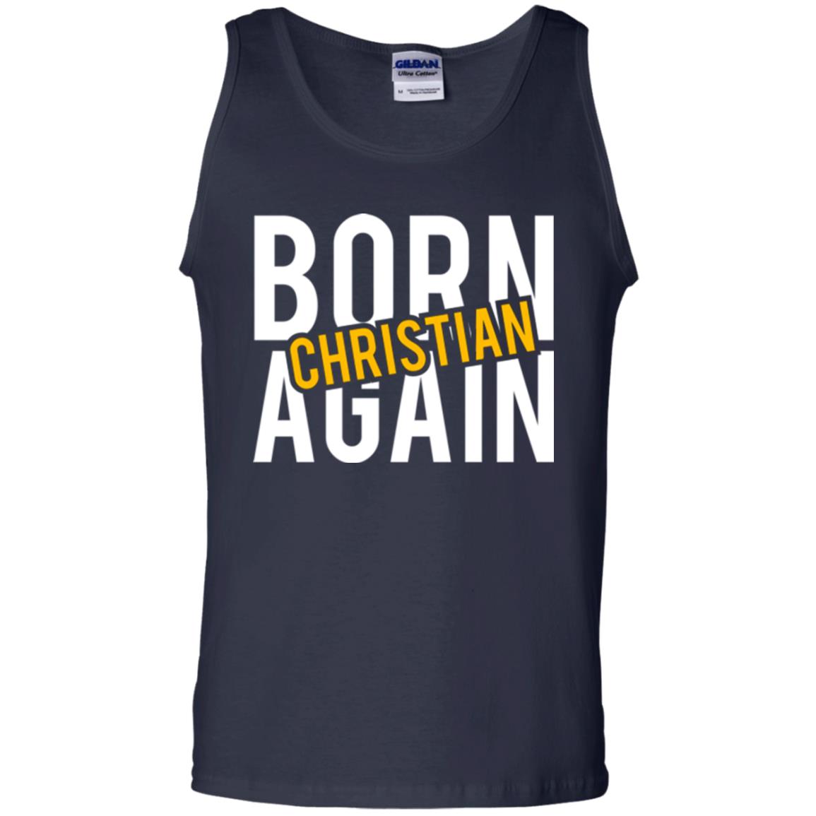 Christian T-shirt Born Again Christian Navy