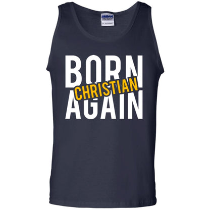 Christian T-shirt Born Again Christian Navy
