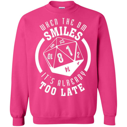 When The Dm Smiles It_s Already Too Late T-shirt Heliconia