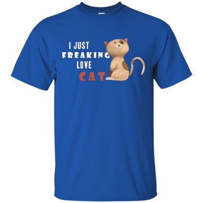 I Just Freaking Love Cat Shirt Royal