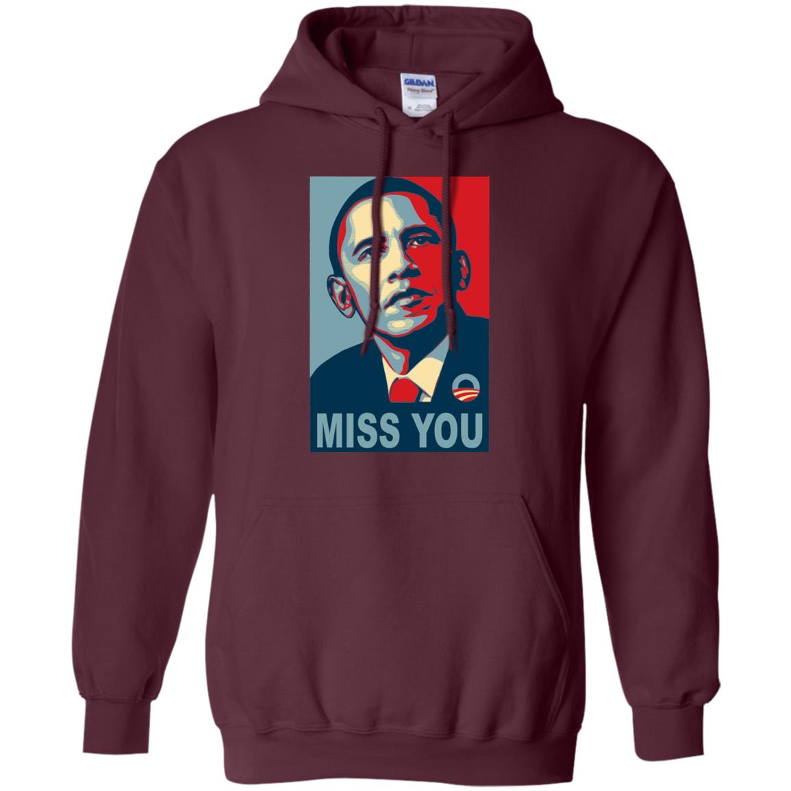 American President Miss You Political T-shirt Maroon