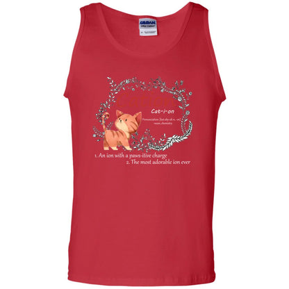 Cation An Ion With A Paws-itive Charge The Most Adorable Ion Ever Positive Thinking Day Shirt Red