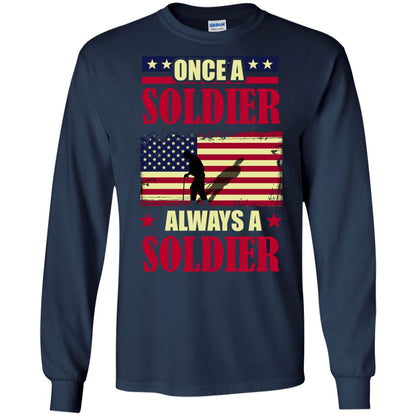 Once A Soldier Always A Soldier Shirt Navy