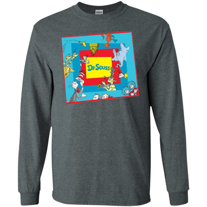 Dr. Seuss Character National Wear Red Day T-shirt Dark Heather