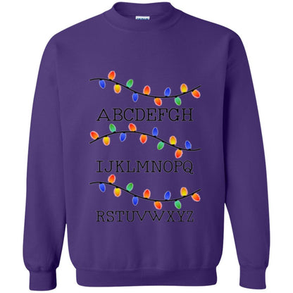 Alphabet Christmas Fairy Lights Purple