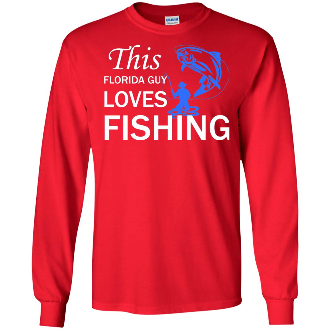 This Florida Guy Love Fishing Fisherman T-shirt Red