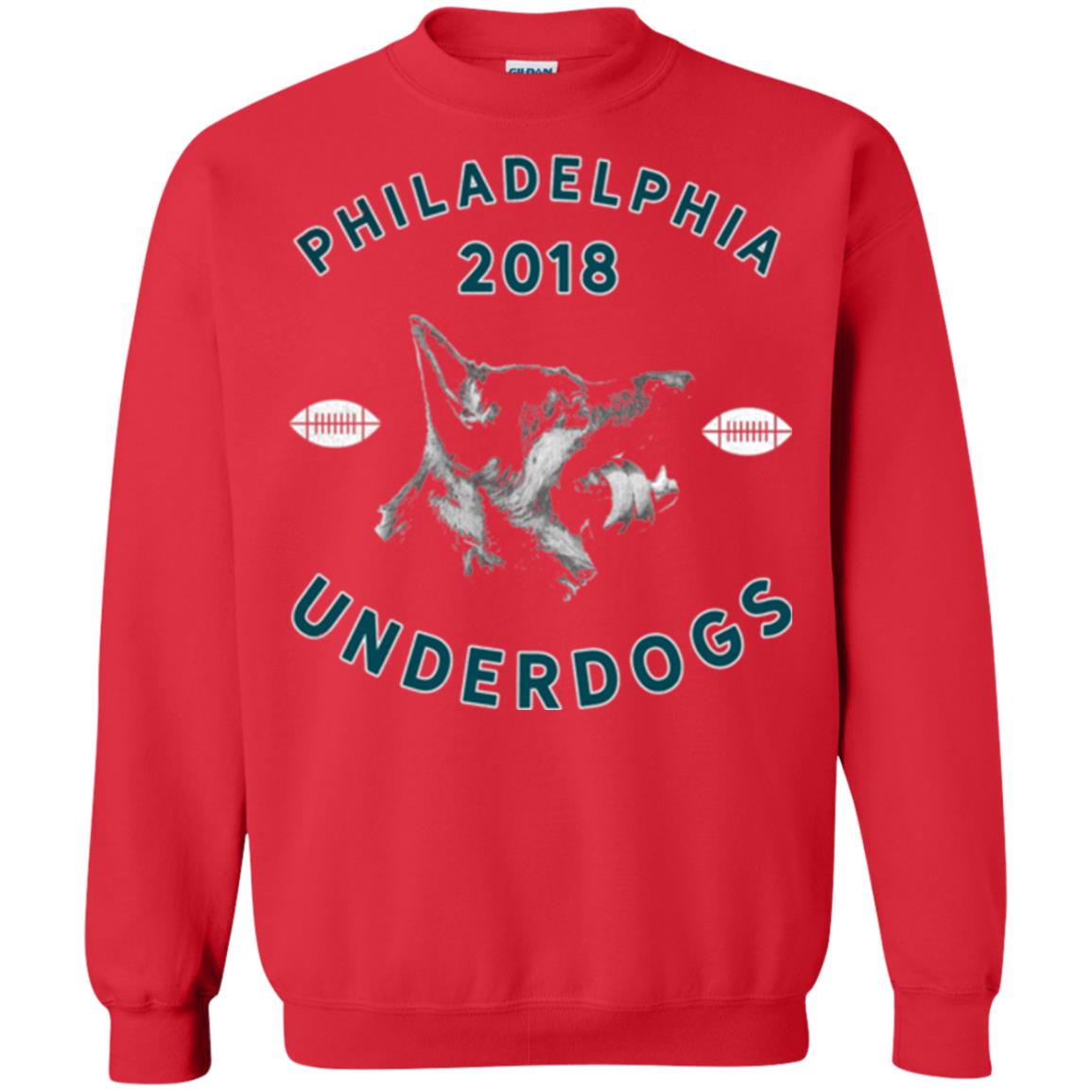 Dog Lover T-shirt Philly Philadelphia Underdogs Lii Game Day Red