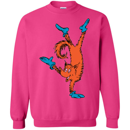 Dr. Seuss Fox In Socks Handstand Book Lover T-shirt Heliconia