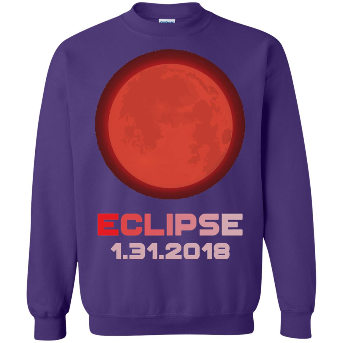 Eclipse January 31st 2018 Total Lunar Eclipse T-shirt Purple