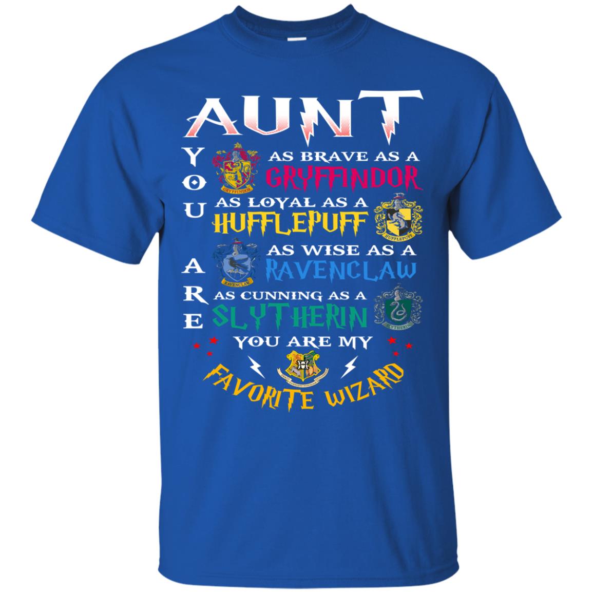 Aunt My Favorite Wizard Harry Potter Fan T-shirt Royal
