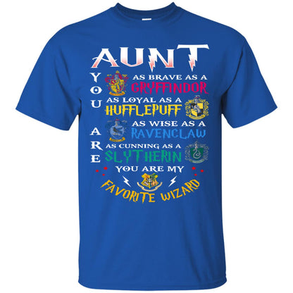 Aunt My Favorite Wizard Harry Potter Fan T-shirt Royal