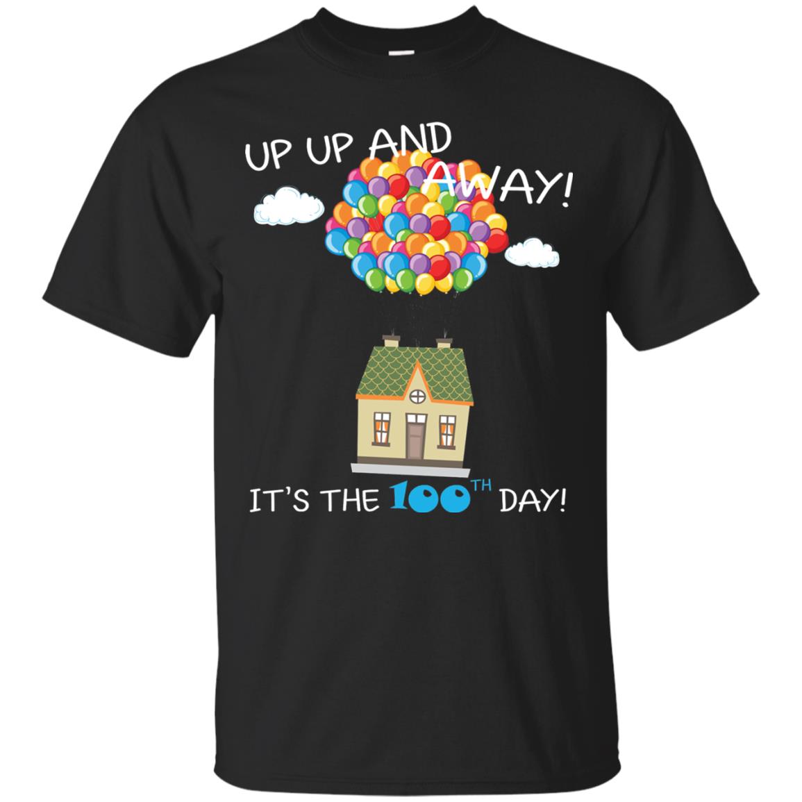 Kindgarten Teacher T-shirt Balloon One Hundred Days Of School Black