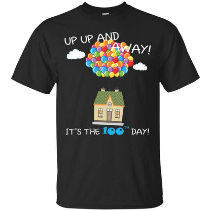 Kindgarten Teacher T-shirt Balloon One Hundred Days Of School Black