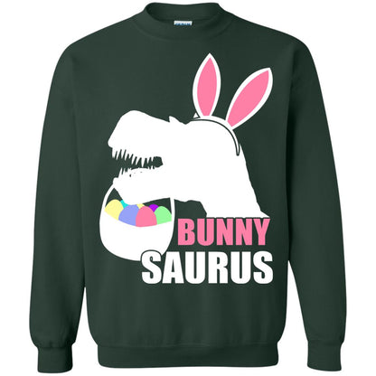 Bunnysaurus Easter Dinosaur Lover Shirt Forest Green