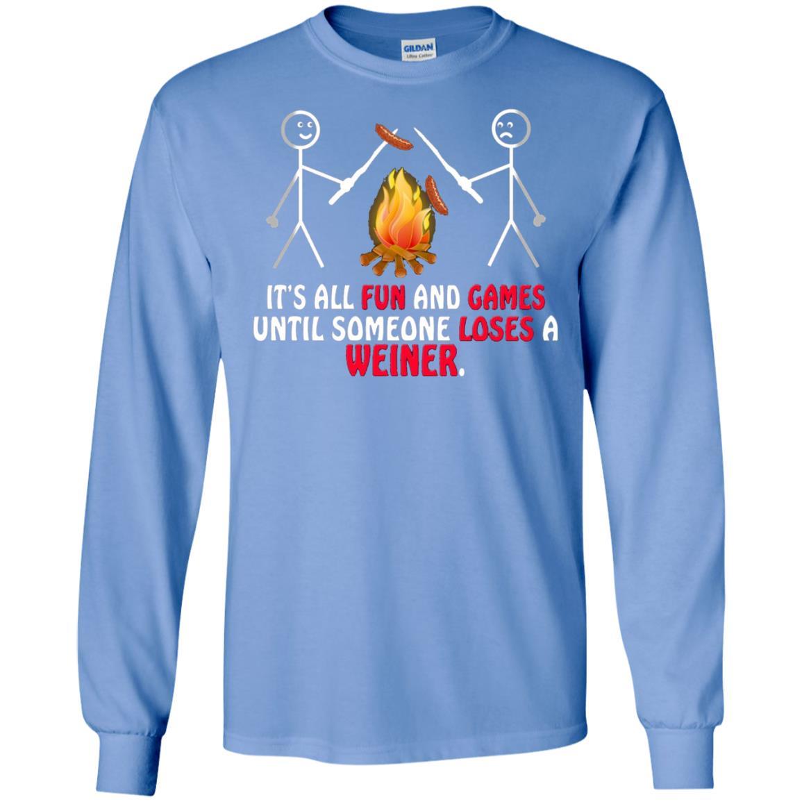 Camper T-shirt It's All Fun And Games Carolina Blue