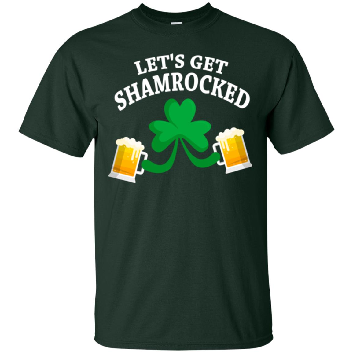 Patrick_s Day T-shirt Let_s Get Shamrocked Forest