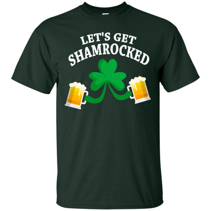 Patrick_s Day T-shirt Let_s Get Shamrocked Forest