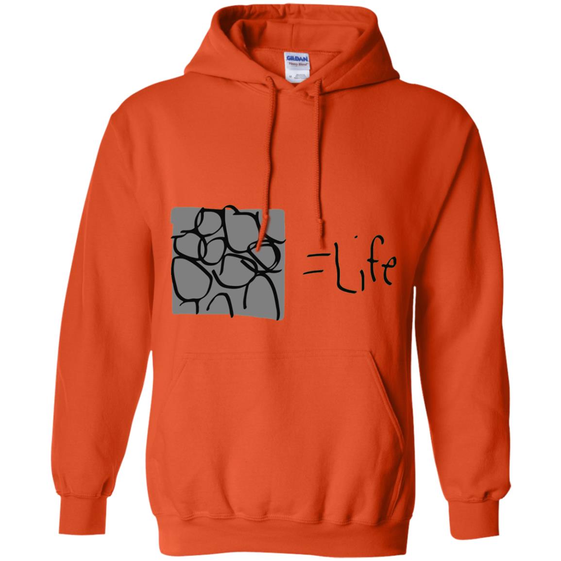 Cobblestone Equals Life Video Game Gamers Shirt Orange