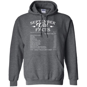 September Girl Facts Facts T-shirtG185 Gildan Pullover Hoodie 8 oz.