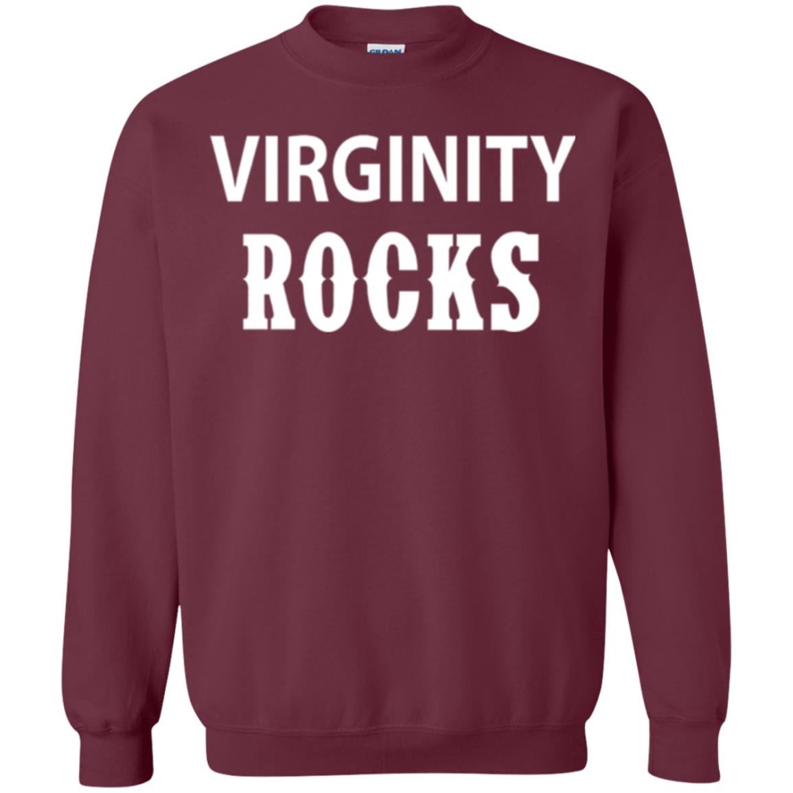 Virginity Rocks T-shirt Maroon
