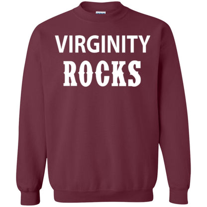 Virginity Rocks T-shirt Maroon