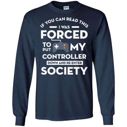Gamer T-shirt If You Can Read This Navy