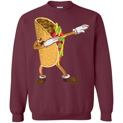 Dabbing Taco Shirt Funny Cinco De Mayo 2018 Maroon