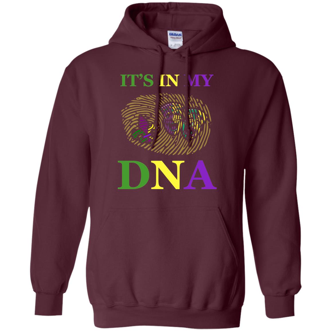 Mardi Gras T-shirt It's In My Dna Maroon