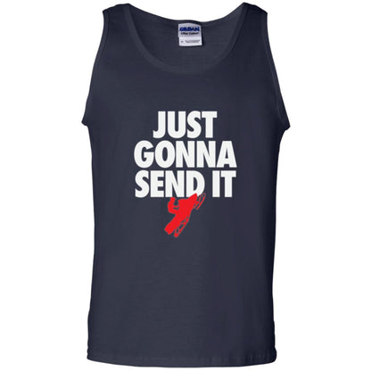 Snowmobile T-shirt Just Gonna Send It T-shirt Navy