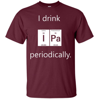 Chemistry T-shirt Drink Ipa Periodically Maroon