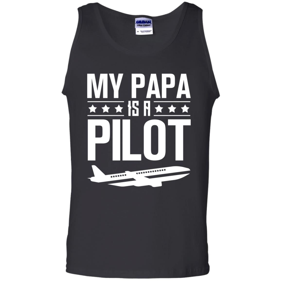 My Papa Is A Pilot Shirt Black