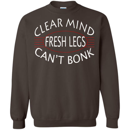 Clear Mind Fresh Legs Can't Bonk Marathon Running Shirt Dark Chocolate