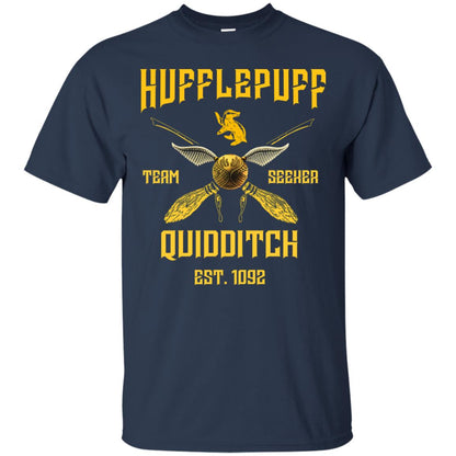 Hufflepuff Quidditch Team Seeker Est 1092 Harry Potter Shirt Navy