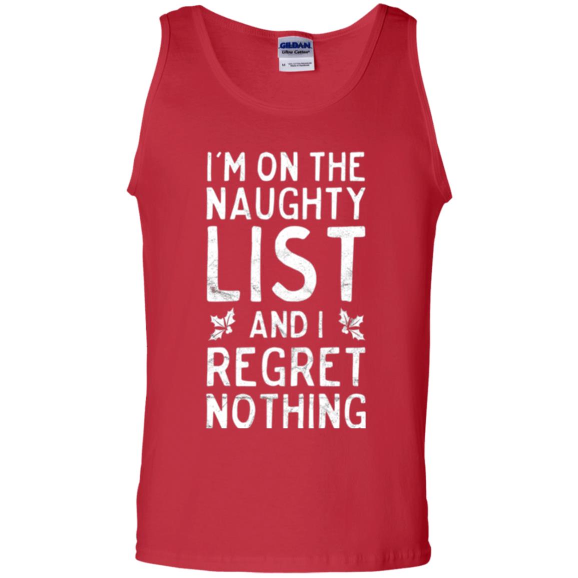 Christmas T-shirt I_m On The Naughty List Red
