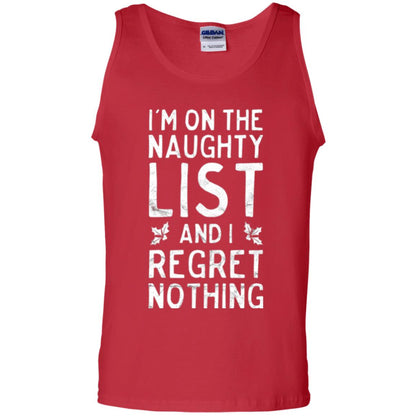 Christmas T-shirt I_m On The Naughty List Red