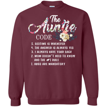 The Auntie Code Shirt For Womens Maroon