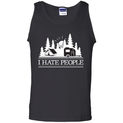 I Hate People Camping Lover Shirt Black